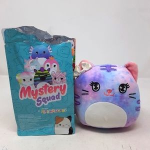 Tie Dye Cat from Fantasy Mystery Sqaud Squishmallow. 5" Stuffed Plush